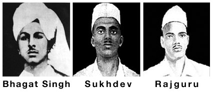 Bhagat Singh, Sukhdev & Rajguru photos